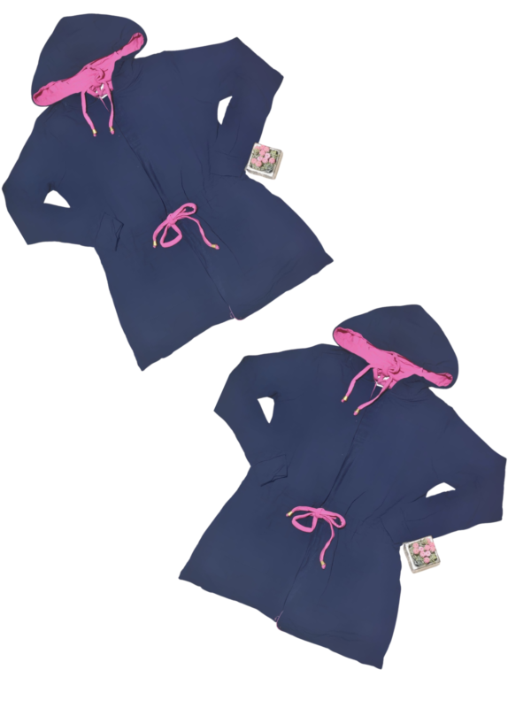 Conjunto Feminino Moletinho Calça Parka Bolso Capuz Casaco Moda - Imagem 8