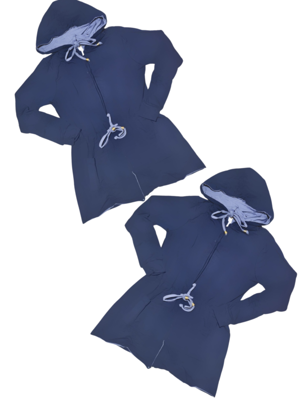 Conjunto Feminino Moletinho Calça Parka Bolso Capuz Casaco Moda - Imagem 7