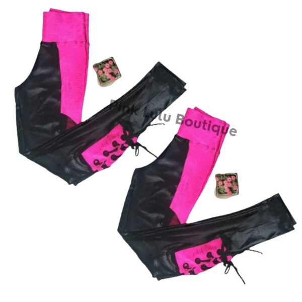 Calça Legging Cirrê Academia Fitnees Moda Sereia da Terra Preto - Imagem 4