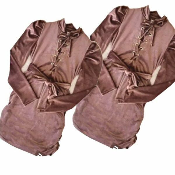 Vestido Vest Legging Feminino Veludo Canelado Sereia da Terra - Imagem 7
