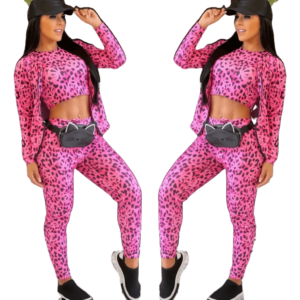 Conjunto Feminino Cropped Bojo Jogger Calça Bolso Moda Gringa