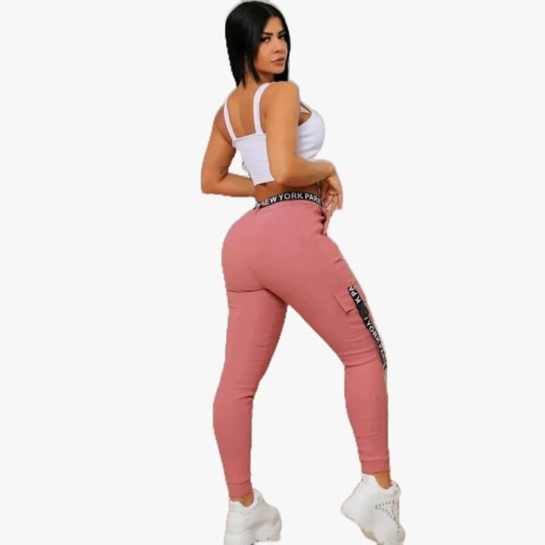 Calça Jogger Cargo Feminina Bengaline Bolsos Blogueira Gringa - Imagem 5