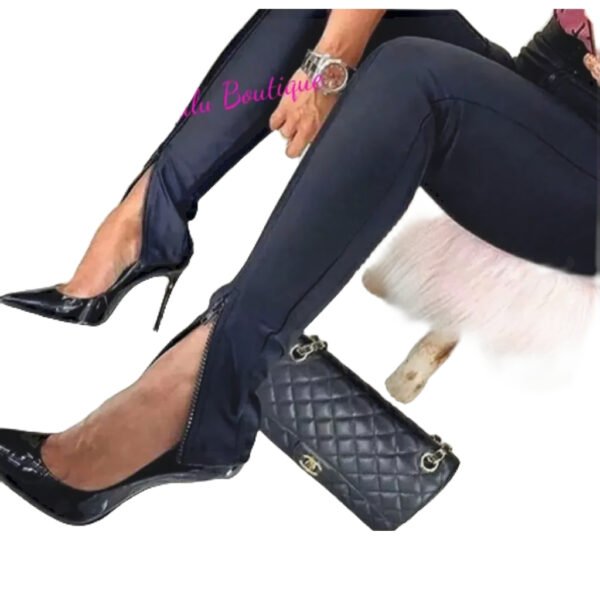 Calça Jogger Tipo Prada Bolso Traseiro 3 Zípers Moda Gringa - Imagem 2