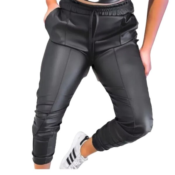 Calça Jogger Feminina Courino Moda Blogueira Tendência