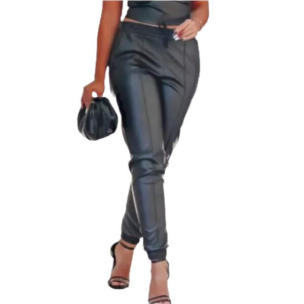 Calça Jogger Feminina Courino Moda Blogueira Tendência - Imagem 2