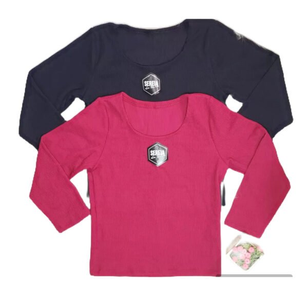 Cropped Blusa Feminina Maldivas Sereia da Terra Manga 3/4 Moda - Imagem 3