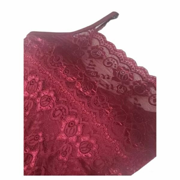 Blusa de Alcinha Regata Feminina Bojo Renda Moda Tendência - Imagem 4