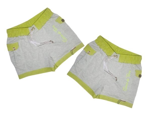 Short Feminino Cargo Moletinho Neon Curto Moda Sereia da Terra - Imagem 5