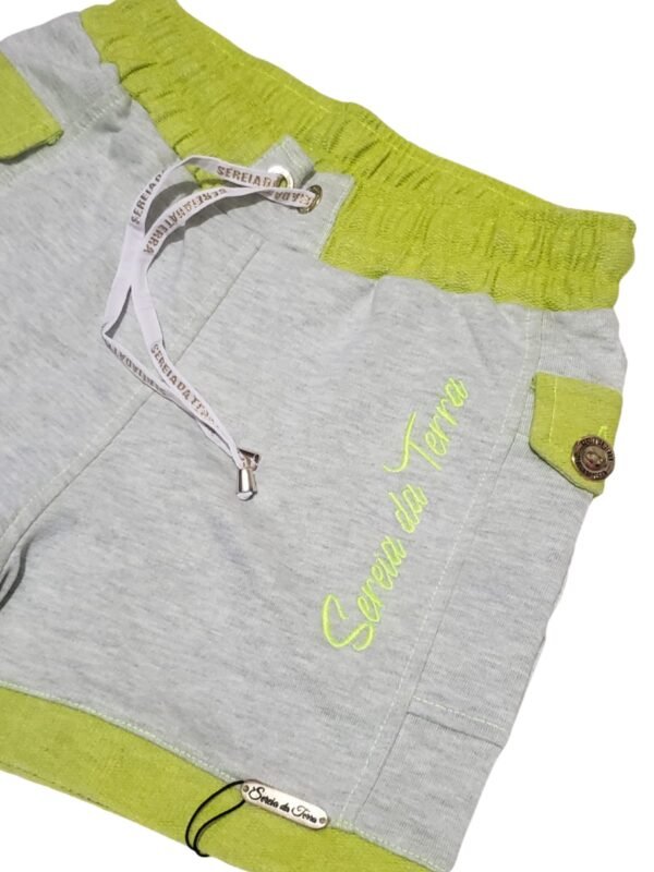 Short Feminino Cargo Moletinho Neon Curto Moda Sereia da Terra - Imagem 6