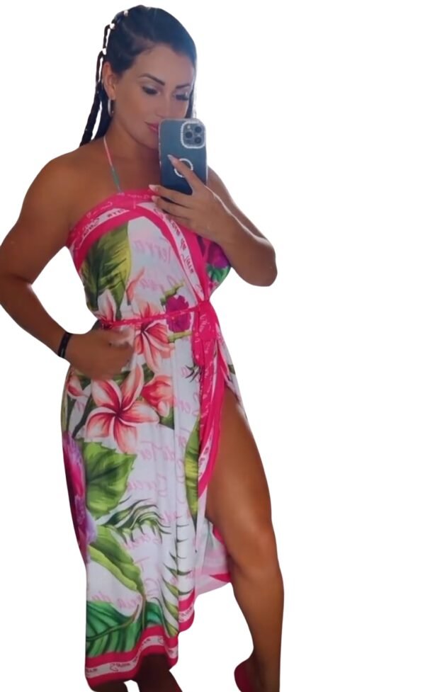 Saida de Praia Pareô Vestido Saia Canga Moda Sereia da Terra