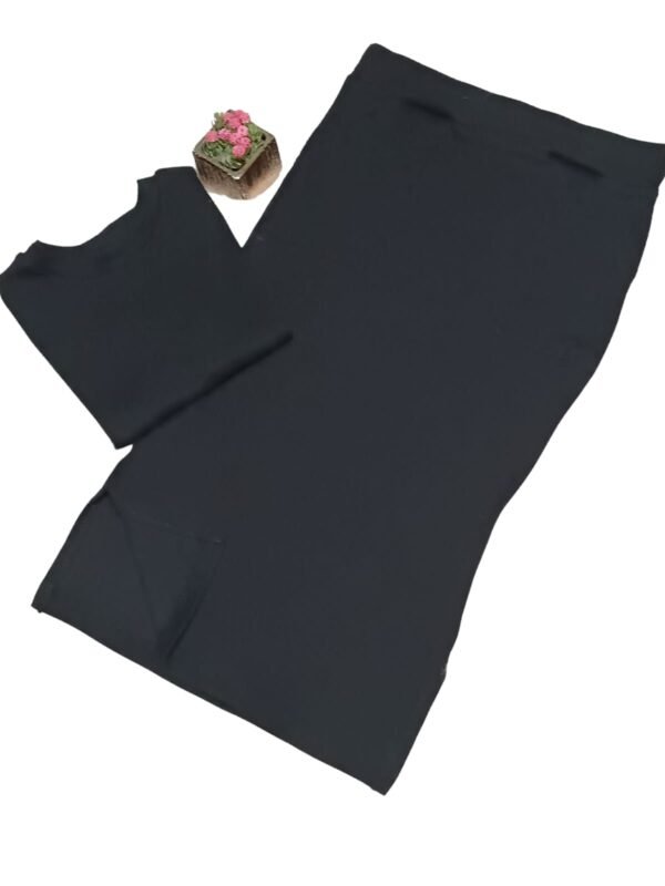 Conjunto Feminino Ribana Blusa Saia Midi Longa Moda Evangélica - Imagem 5