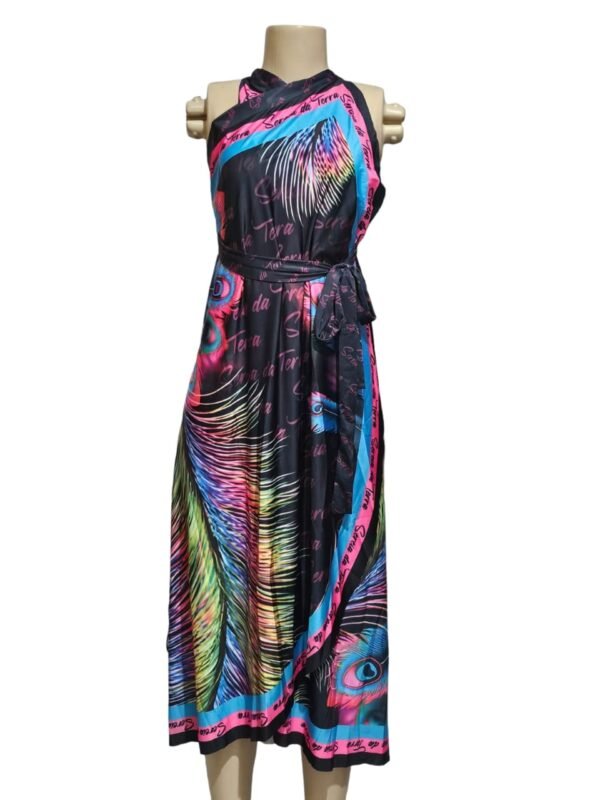 Saida de Praia Pareô Vestido Saia Canga Moda Sereia da Terra - Imagem 5