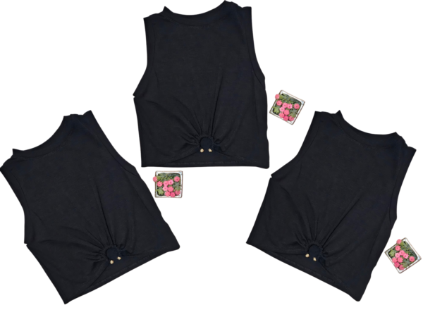Blusa Moda Feminina Cropped Regata Visco Lycra Lançamento - Imagem 7