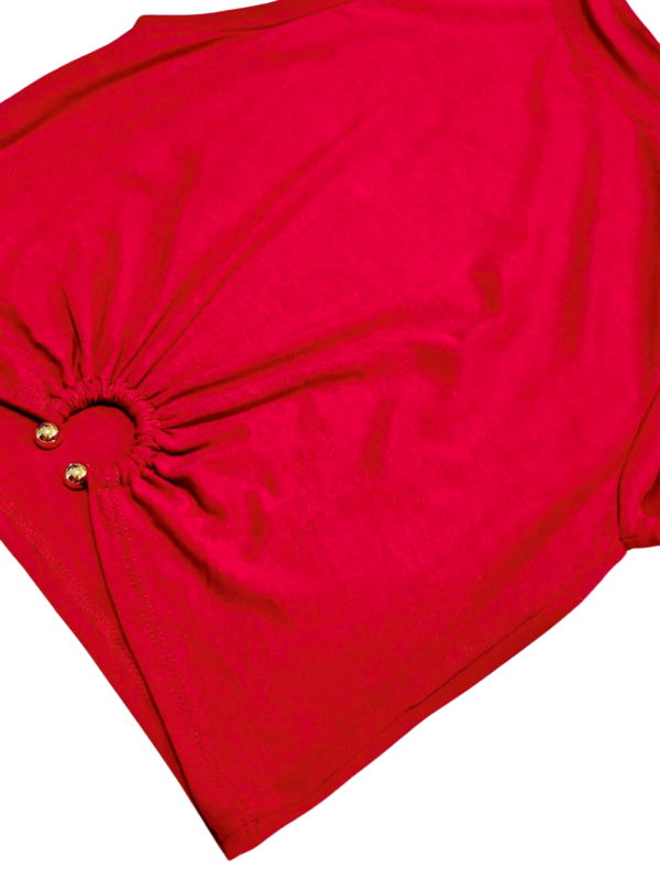 Blusa Moda Feminina Cropped Regata Visco Lycra Lançamento - Imagem 5
