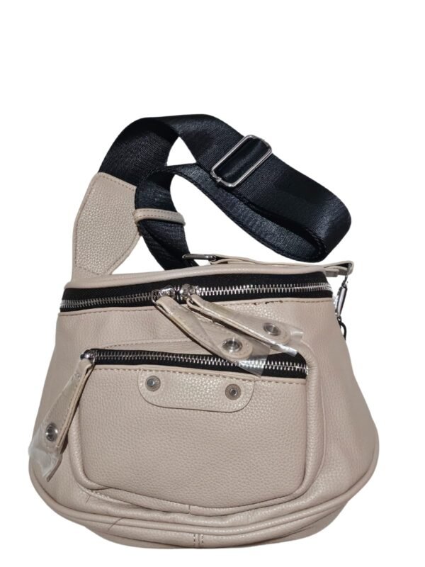 Bolsa Pochete Transversal Feminina Porta Objetos Nude Marrom - Imagem 6