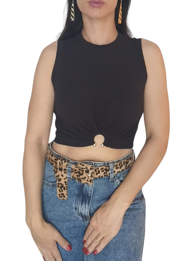 Blusa Moda Feminina Cropped Regata Visco Lycra Lançamento
