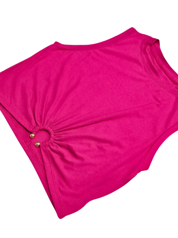 Blusa Moda Feminina Cropped Regata Visco Lycra Lançamento - Imagem 4