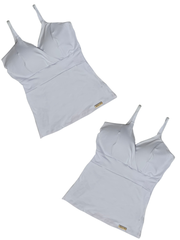 Blusa Feminina Regata Alcinha Bojo Sereia da Terra Moda Tendência - Imagem 6
