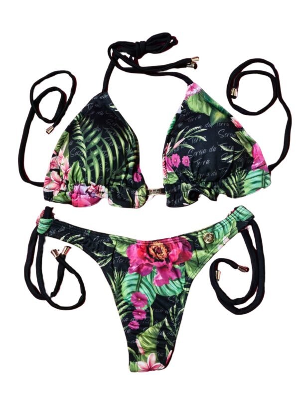 Conjunto Biquíni Cortininha Bojo Fio Dental Sereia da Terra - Imagem 5