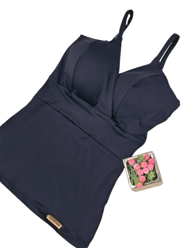 Blusa Feminina Regata Alcinha Bojo Sereia da Terra Moda Tendência - Imagem 4
