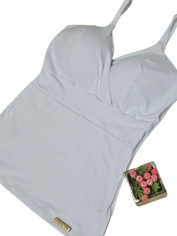 Blusa Feminina Regata Alcinha Bojo Sereia da Terra Moda Tendência - Imagem 3