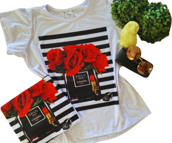 Blusa Camiseta T-Shirt Manga Curta Inspiração Marca Branca