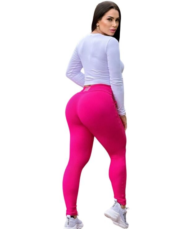 Calça Legging Luna Sereia da Terra Maldivas Fivela Conforto Preto - Imagem 3