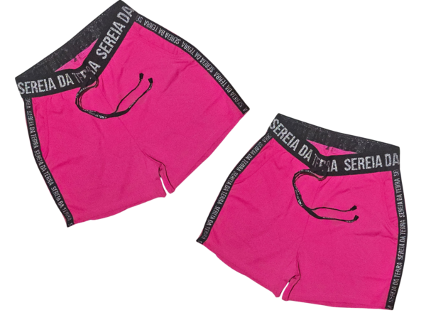 Short Feminino Preto Sereia da Terra Moda Tendência Academia - Imagem 6