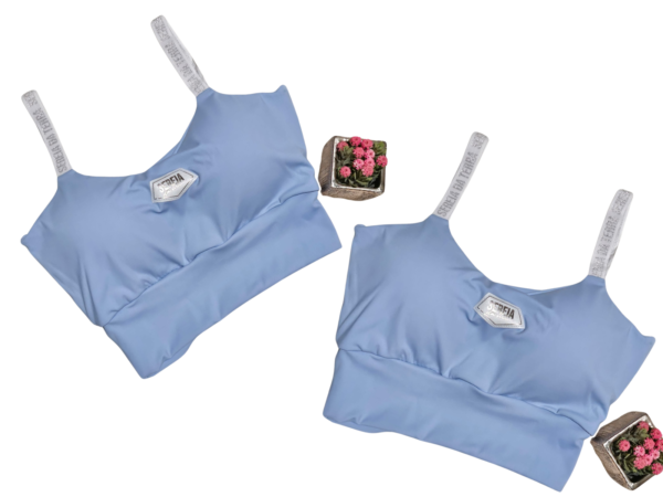 Cropped Blusa Top Sereia da Terra Preto Bojo Academia Moda - Imagem 5