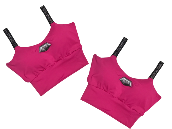 Cropped Blusa Top Sereia da Terra Preto Bojo Academia Moda - Imagem 6