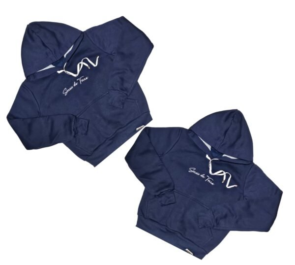 Moletom Blusa Canguru Sereia da Terra Capuz Bolso Frontal Azul